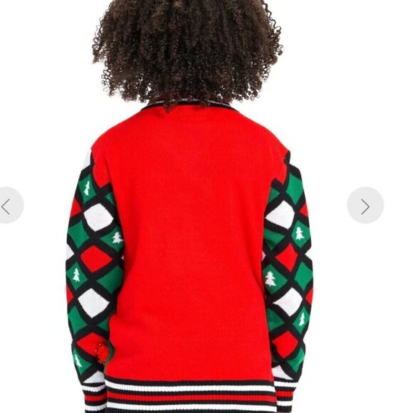Kid's Naughty or Nice Reversible Sequin Ugly Christmas Sweater - New in Package - Picture 5 of 6